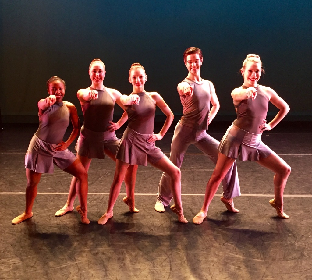 NORDC NOBA Center for Dance students backstage following DTH student lecture demonstration_Photo by Millette White